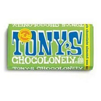 Tony's Chocolonely - Big Bar, 51% Dark Chocolate Almond Sea Salt (180g) | Exp: 01 May 2024