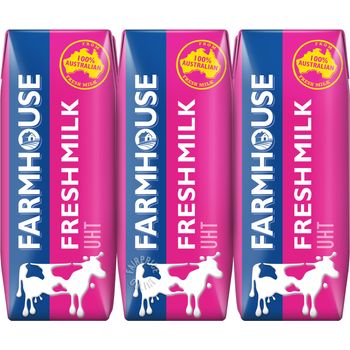 Farmhouse Fresh Milk Uht 6 x 250mL