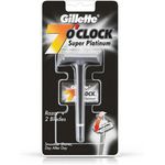 Gillette 7 O Clock Razor and Blades Super Platinum