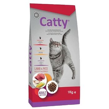 Catty Cat Adult Cat Food with Lamb Meat 1kg