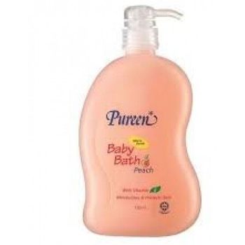 Pureen Baby Bath with Peach And Vitamin E 750ml
