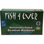 Fish4Ever Mackerel Fillets In Spring Water 125g