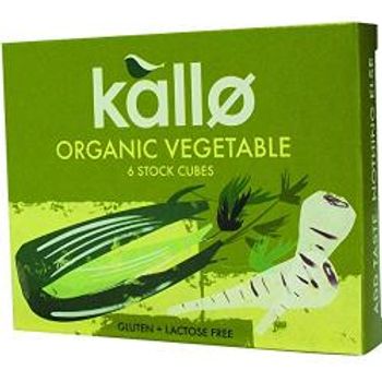 Kallo Organic Vegetable Stock Cubes 66g pack Of 15