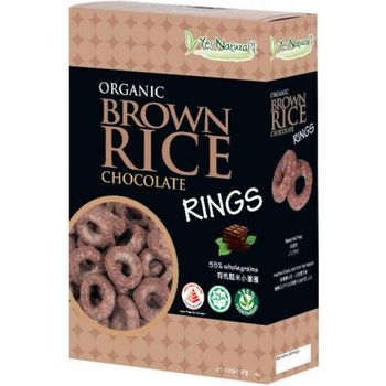 Yes Natural Organic Brown Rice Rings Chocolate 40g