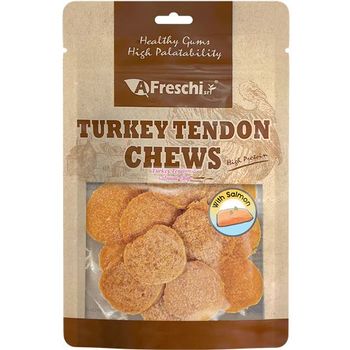 Afreschi Dog Turkey Tendon & Salmon Chip 120g/pk