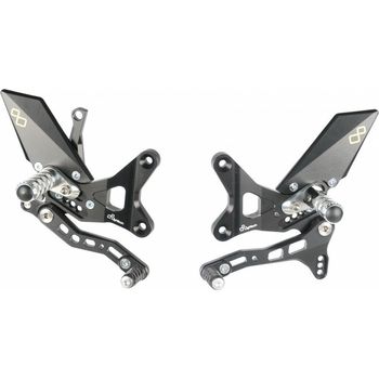 Lightech Adjustable Rear Sets Fold Up Footpeg Standard And Reverse Shifting For Kawasaki ZX10R 2011>2015