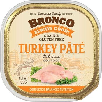 Bronco Turkey Pate Tray 100g