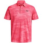 Under Armour Men's UA Playoff 2.0 Jacquard Polo Pink Shoc