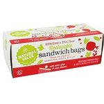 Natural Value Bpa And Pvc Reclosable Sandwich Bags 40 Bags