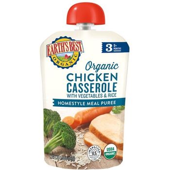 Earth's Best Organic Chicken Casserole Meal Puree 127g