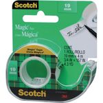 3M Scotch Magic Tape With Plastic Dispenser 19mm X 4m
