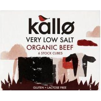 Kallo Very Low Salt Organic Beef Stock Cubes 48g