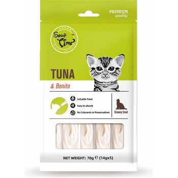 Soup Time Tuna & Bonito Cat Snack 5 x 14g