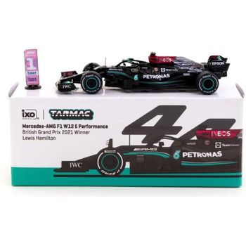 Tarmac Works Mercedes-AMG F1 W12 E Performance British Grand Prix 2021 Winner Lewis Hamilton Diecast Car