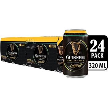 Guinness Can Beer Foreign Extra Stout 24 x 320ml