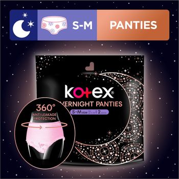 Kotex Overnight Panties S M