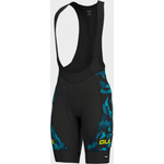 Ale Cycling PRR 2.0 Glass Bib Shorts Fluo Black Petrol Turquoise S