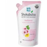 Shokubutsu Radiance Brightening & Whitening Body Foam Sakura Leaf Refill 600ml