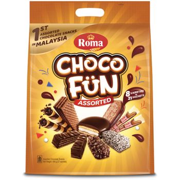 Roma Choco Fun Assorted Biscuits 454g