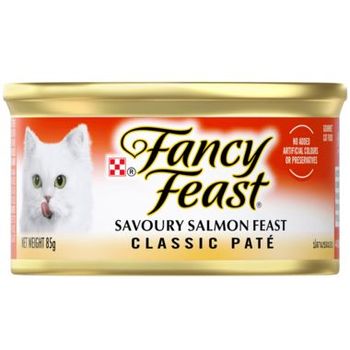 Fancy Feast Adult Classic Savoury Salmon Feast Wet Cat Food 85g