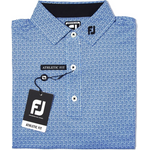 FootJoy Mens Short Sleeve Golf Shirt Spiral Line Print