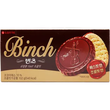 Lotte Binch Chocolate And Biscuit Cookie 102g