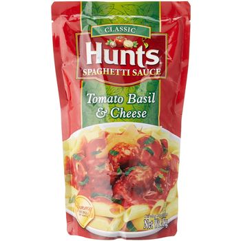 Hunt's Spaghetti Sauce Tomato Basil And Cheese 1kg
