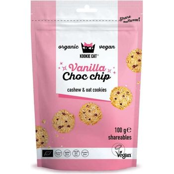 Kookie Cat Vanilla Chocolate Chip Mini Cookies 100g
