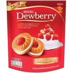Dewberry Sandwich Cookies with Cream and Strawberry Flavoured Jam 144g