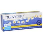 Natracare 2000 Organic All Cotton Non-Applicator Tampons 20 Count