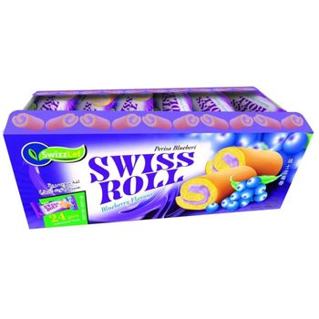 SwizzLef Swiss Roll - Blueberry Flavour 480g