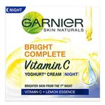 Garnier Bright Complete Vitamin C Yoghurt Night Cream 40g