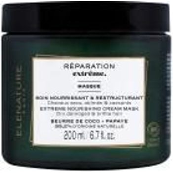 Elenature Paris Reparation Extreme Extreme Nourishing Cream Mask For Dry Damaged And Brittle Hair 6.7oz200ml