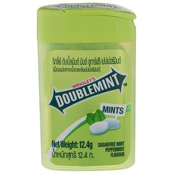 Wrigley`s Dubble Mint Pepermint Plastic Box Candy 12.4g