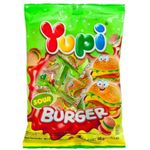 Yupi Mini Sour Burger Gummy Jelly 96g