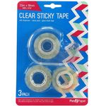 Pen2Paper Sticky Tape With Dispenser 3 Rolls 180g