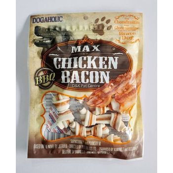 Dogaholic Chicken Bacon Bone BBQ Dog Treat