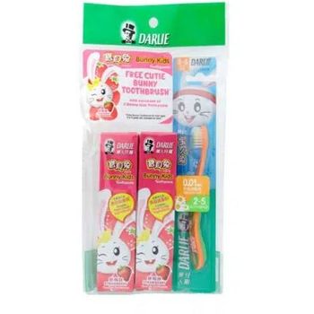 Darlie Bunny Kids Toothpaste Toothbrush Strawberry