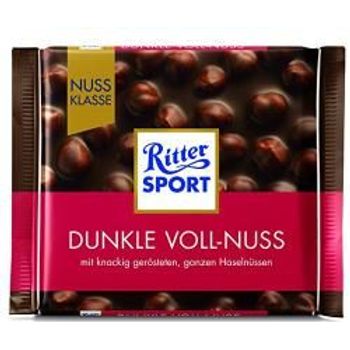 Ritter Sport Dark Chocolate Whole Hazelnuts 100g