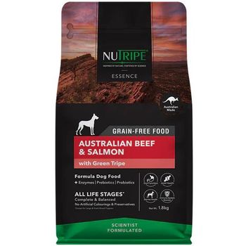 Nutripe Dog Essence Australian Beef & Salmon with Green Tripe 1.8kg