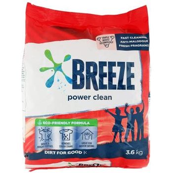 Breeze Powder Detergent Power Clean 3.6kg
