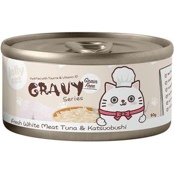Jolly Cat Gravy Series Fresh White Meat Tuna & Katsuobushi 80g