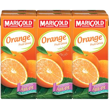Marigold Fruit Drink Orange 6 x 250ml