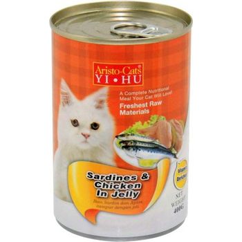 Aristo Cats Cat Canned Food Sardine And Chicken In Jelly 400g