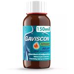 Gaviscon Liquid Instant Relief From Heartburn Indigestion And Acid Reflux Peppermint Flavour 150ml