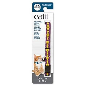 Catit Breakaway Necklace Purple With Flowers 150g