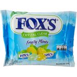 Fox's Crystal Clear Fruity Mints Oval Candy 125g(bundle of 6)