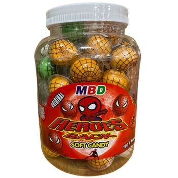 MBD Gummy Bursting Ball Heroes Spiderman 60pcs x 10g