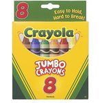 Crayola Jumbo Crayons Assorted Colors 8 ea