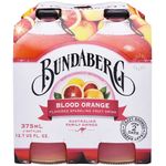Bundaberg Sparkling Fruit Bottle Drink Blood Orange 4 x 375ml